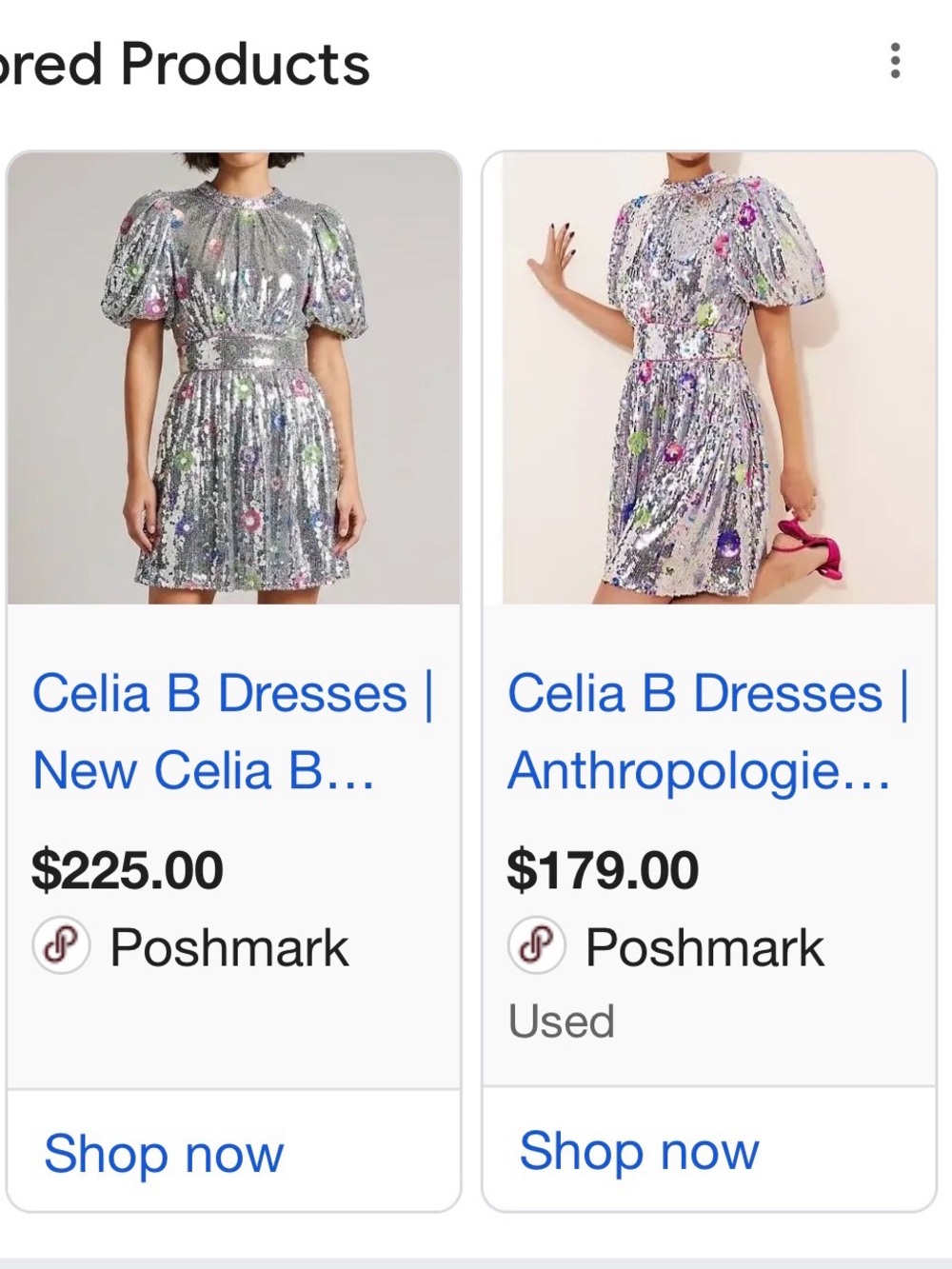 Anthropologie Silver Sequin Mini Dress with Multicolor Floral Appliqués